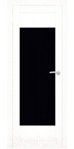 Дверь межкомнатная Юни Flash Eco 14 80x200 (белый/стекло черное)