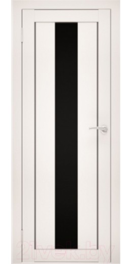 Дверь межкомнатная Юни Flash 05 Eco 80x200 (белый/стекло черное)