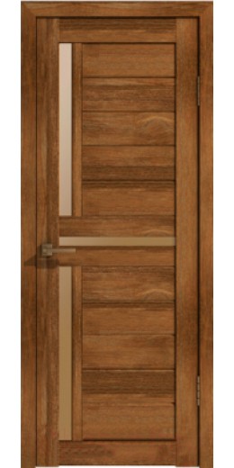 Дверь межкомнатная Лайт 16 80x200 (корица/стекло бронза сатинат)