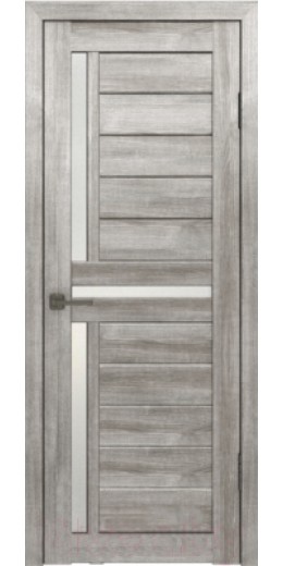 Дверь межкомнатная Лайт 16 80x200 (муссон/стекло белый сатинат)