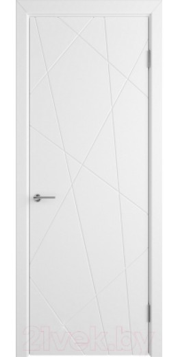 Дверь межкомнатная Colorit К5 ДГ 80x200 (белая эмаль)