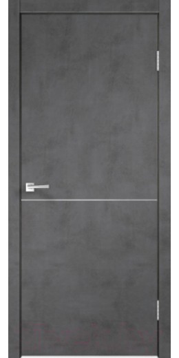 Дверь межкомнатная Velldoris Экошпон Techno M1 80x200 (муар темно-серый)