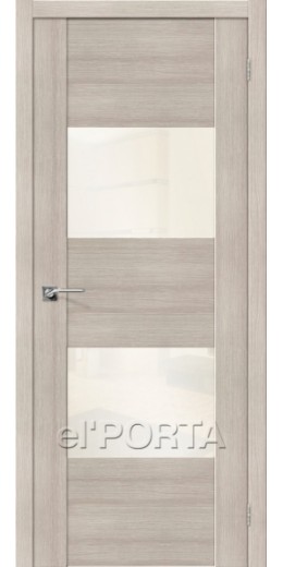 Межкомнатная дверь VG2| Cappuccino Veralinga White Pearl