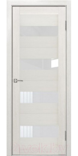 Дверь межкомнатная Portas S23 60х200 (французский дуб/стекло белый лак)