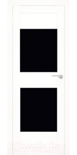 Дверь межкомнатная Юни Flash Eco 15 80x200 (белый/стекло черное)