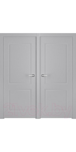 Дверь межкомнатная Belwooddoors Кремона 2 двойная 80x200 (эмаль светло-серый)