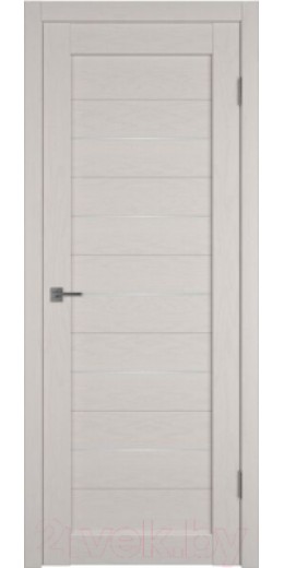 Дверь межкомнатная Atum Pro AL6 80x200 (Fleet Soft/молдинг серебро)