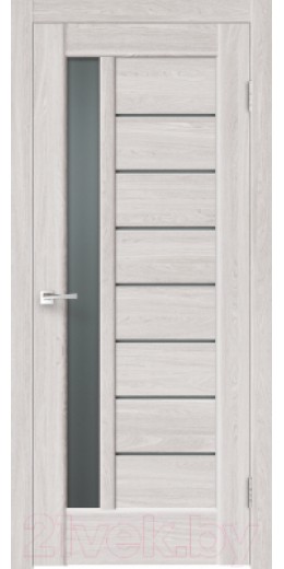 Дверь межкомнатная Velldoris Экошпон Сиэтл 8 80x200 (клен светлый/мателюкс графит)