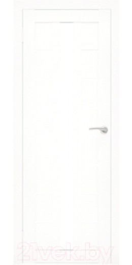 Дверь межкомнатная Юни Flash Eco 17 80x200 (белый/стекло белое)