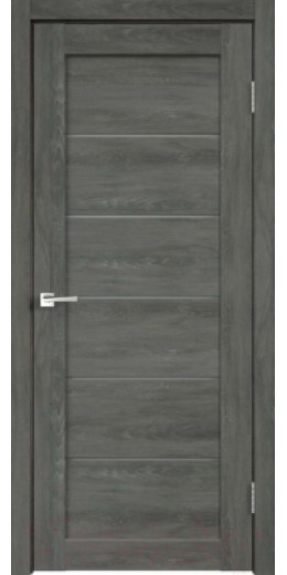 Дверь межкомнатная Velldoris Linea 1 80x200 (дуб шале графит/мателюкс)