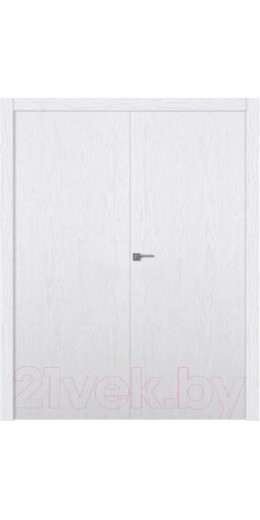 Дверь межкомнатная Belwooddoors Лайнвуд 1 двойная 80x200 (шпон ясень арктик)