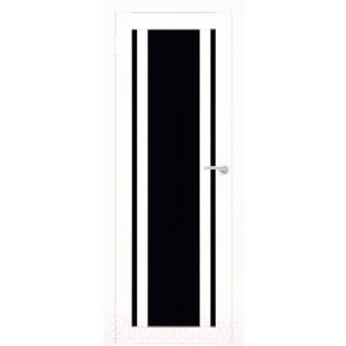 Дверь межкомнатная Юни Flash Eco 11 80x200 (белый/стекло черное)