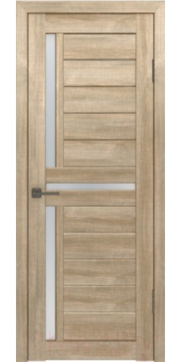 Дверь межкомнатная Лайт 16 80x200 (дуб мокко/стекло белый сатинат)